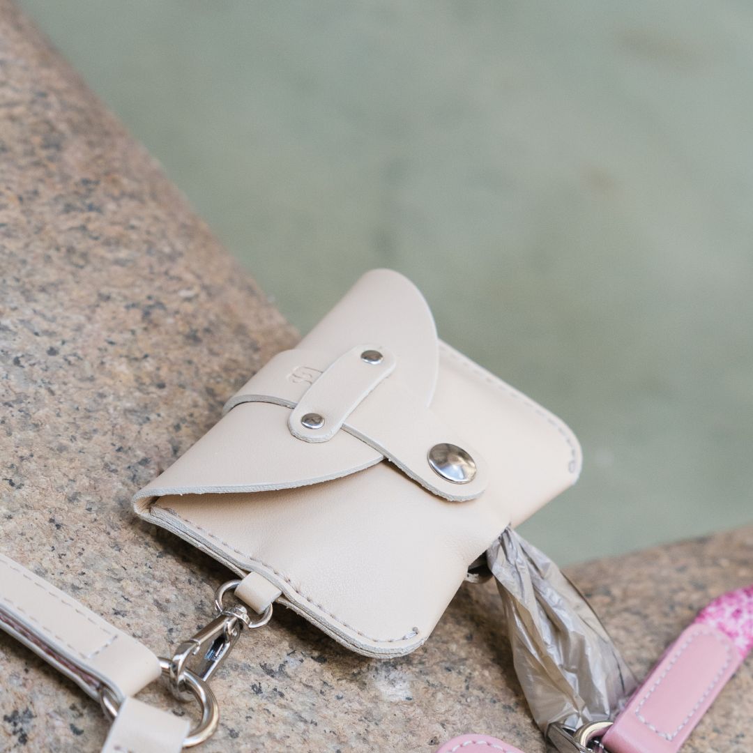 Poop Bag Holder Beige