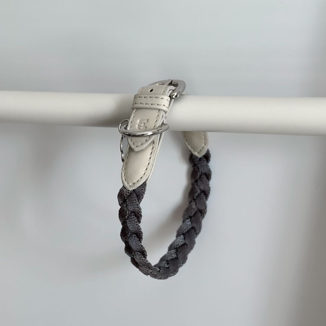 Braid Dog Collar - Moon