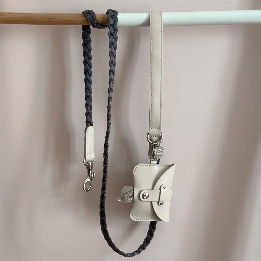 Poop Bag Holder Grey