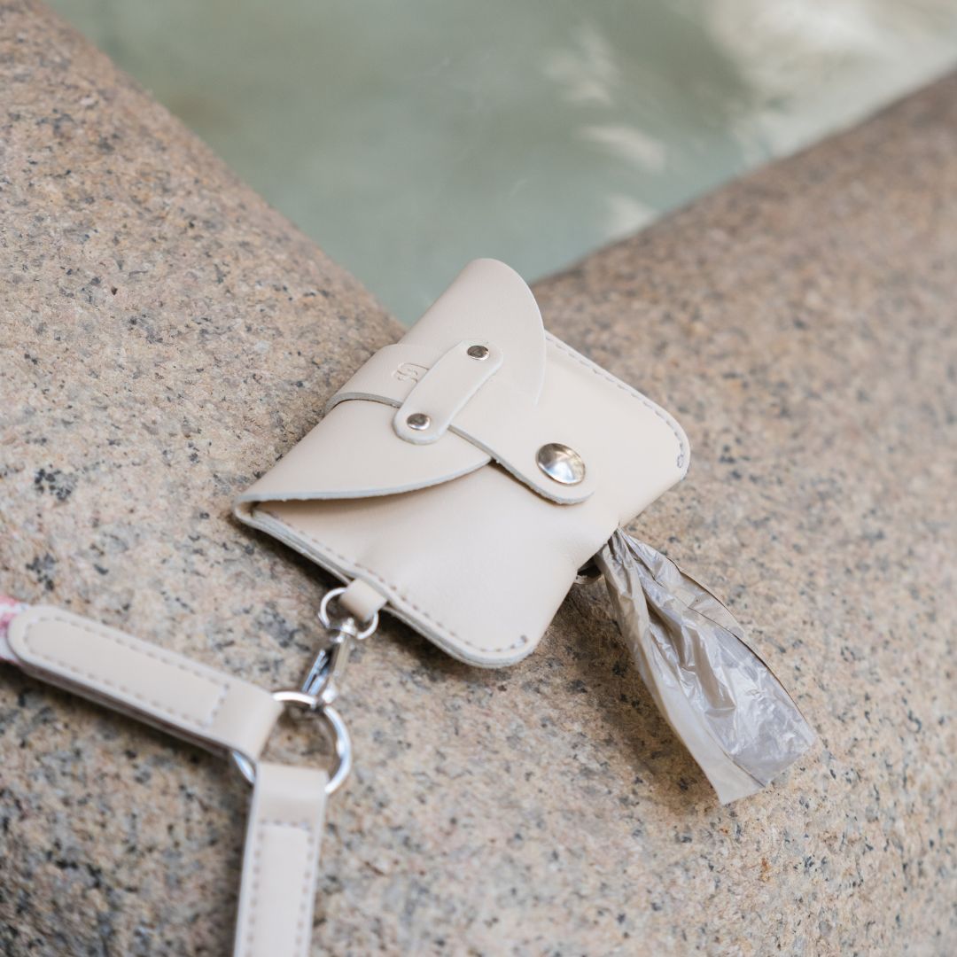 Poop Bag Holder Beige