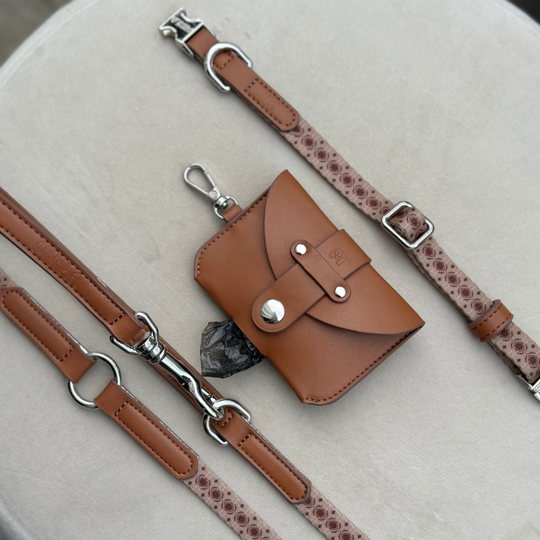 Poop Bag Holder Brown