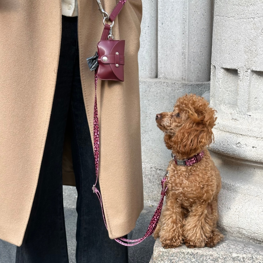 Poop Bag Holder Burgundy